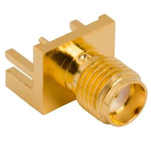 RF Connector SMA PCB End Launch Jack 50 Ohm (Jack, Female) L14.3mm